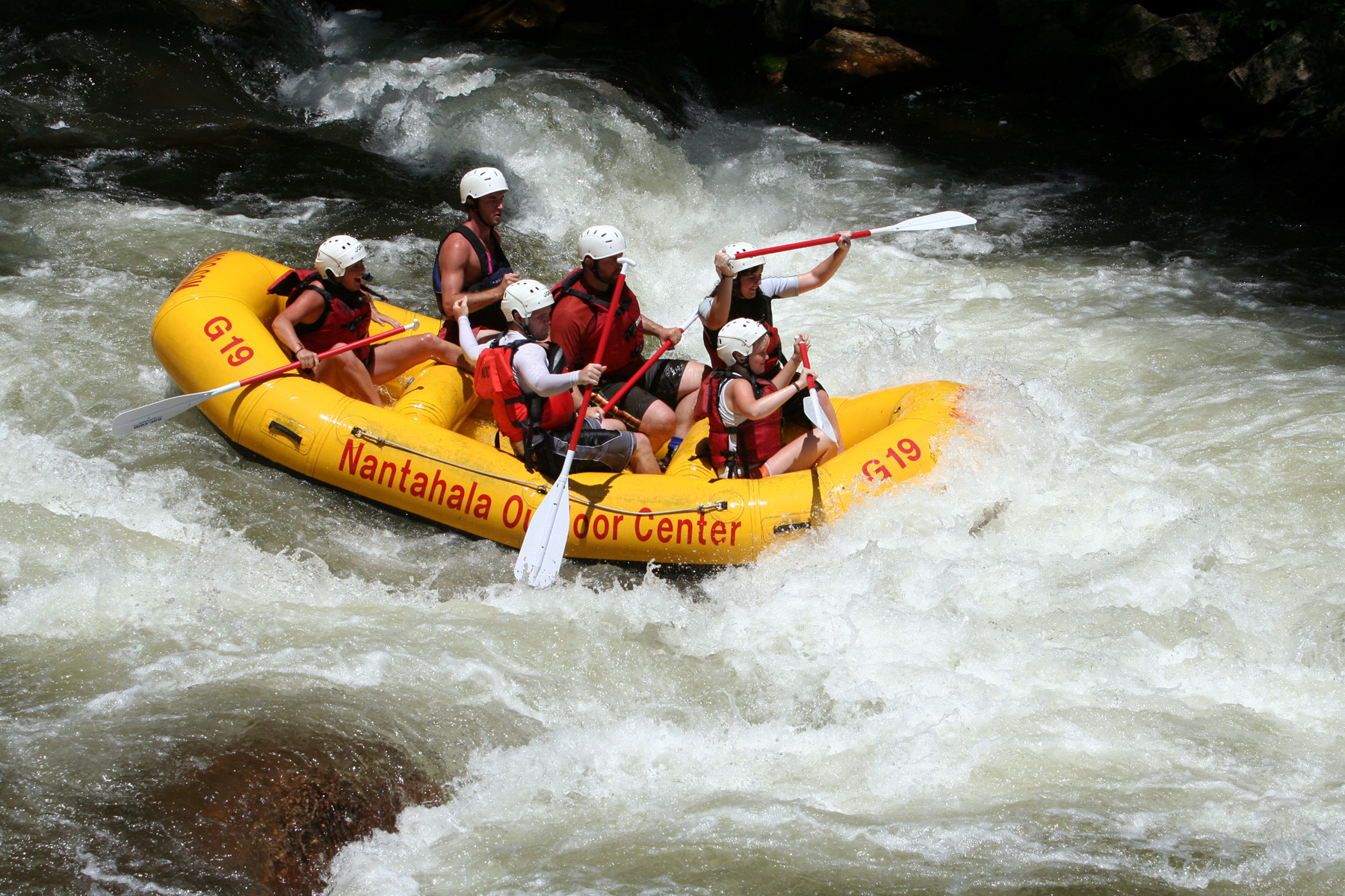 Whitewater rafting on the Nantahala River